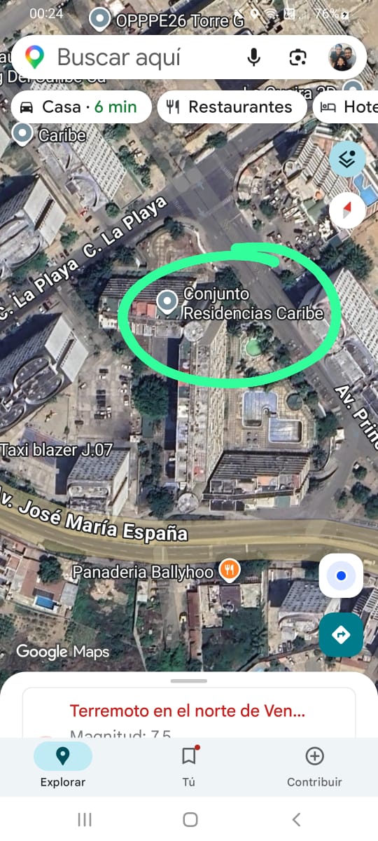 Foto del reporte