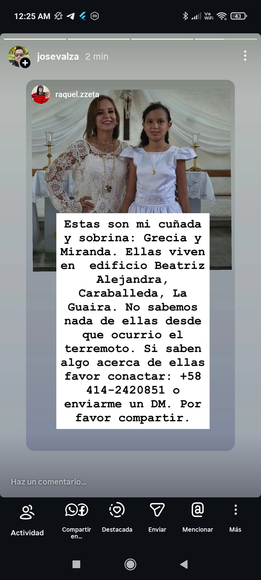 Foto del reporte