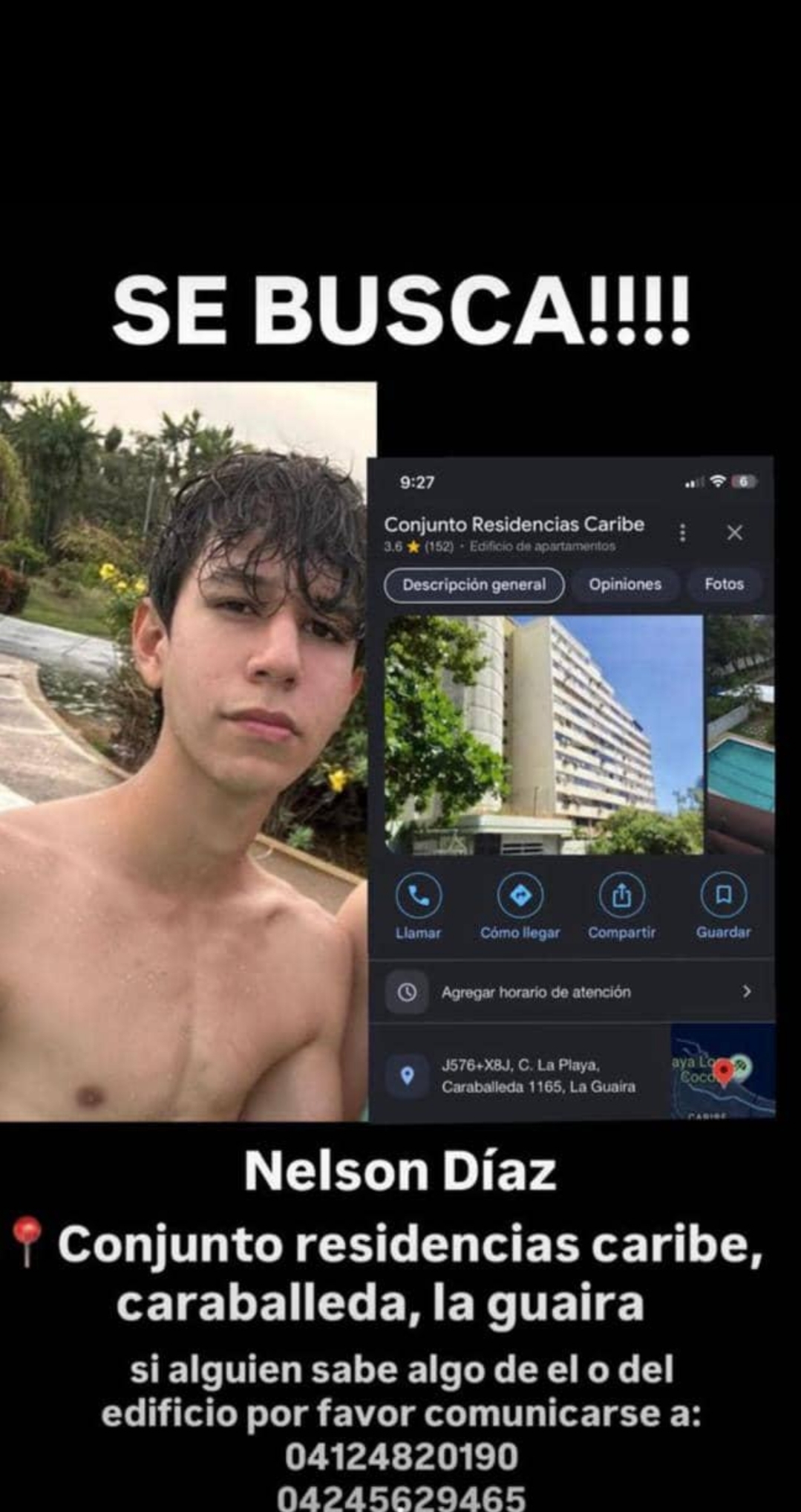 Foto del reporte